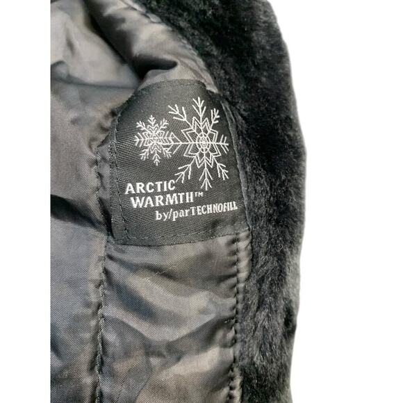 Marlo Artic Warmth Faux fur Black Jacket SZ XL - Picture 10 of 12